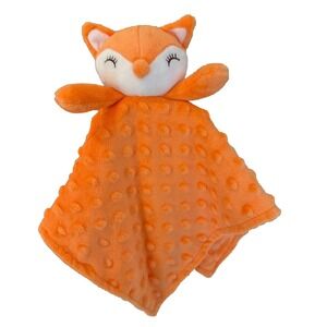 Crevent Orange Fox Lovey Baby Security Blanket Mink Soft Plush Companion Toy New